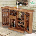 Trio Wooden Bar Cabinet