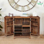Whirl Wooden Bar Cabinet (Tuscany)