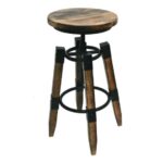 Tencil Leg Ring Stool (Burnt)