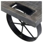 Cart Under Shelf Side Table (BlacK-Grey)