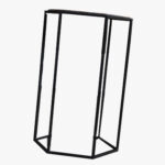 Iron Side Table Wd Top