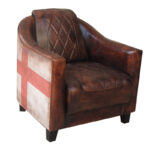 England Single Leather Sofa