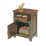 Panel Wooden Bed Side Table