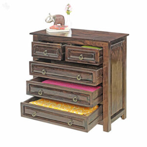 Pannel Wooden Drawer Chest