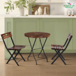 Folding Strip Easy Chair with table furniture in pune mumbai bangalore goa indore jaipur