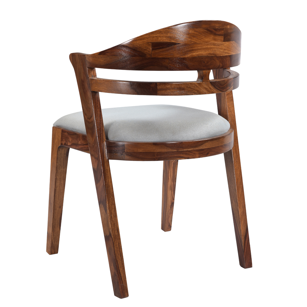 WOODEN BOSTON ROUND BACK CHAIR By Natural Living Stylish Furniture