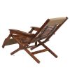 Recliner Wooden Folding Chair – Fabric Design 1