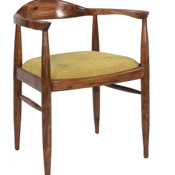 Wooden Fab Round Back Dining Chair | Get upto 35% discount on sheesham
