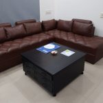 INDUSTRIAL SIX DRAWER WOODEN TOP COFFEE TABLE