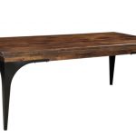 HOUSTON MANGO WOOD DINING TABLE WITH IRON LEGS