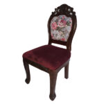 WOODEN FLORAL CARVING CHAIR