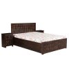 Diamond Wooden Queen Bed made of sheesham. Available for bedroom interior in pune bangalore delhi jaipur, chennai, surat, vadodara, indore, bhopal