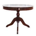 ROASTERY ROUND TABLE WITH MARBLE TOP BIG