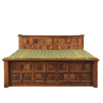 WOODEN 28 BLOCK KING BED WITH HYDRAULIC TOP LIFT STORAGE