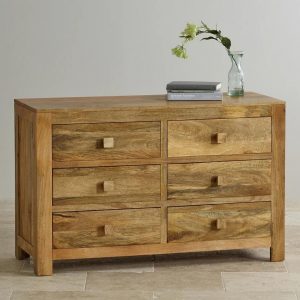 Large 6 Drawer Cabinate of Natural Living Furnitre New range of mango wood furniture
