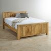 Cube Light King Size bed natural living wooden furniture pune bangalore