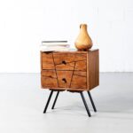 Acacia Mid Century Night Stand Bed Side Wooden Furniture in Pune Bangalore Jodhpur