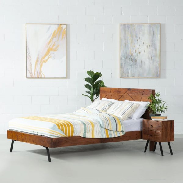Acacia Queen Size Bed Wooden Furniture Pune Bangalore Jodhpur