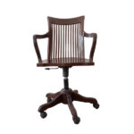VINTAGE WOODEN OFFICE CHAIR